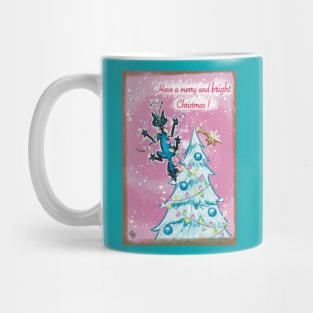 Zap Cat Christmas: Merry and BRIGHT Mug
